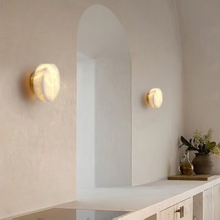 Glim Applique Murale Moderne Minimaliste En Laiton Et Albâtre