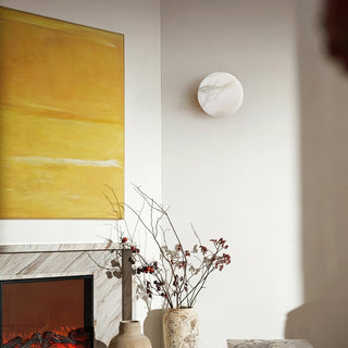 Glim Applique Murale Moderne Minimaliste En Laiton Et Albâtre