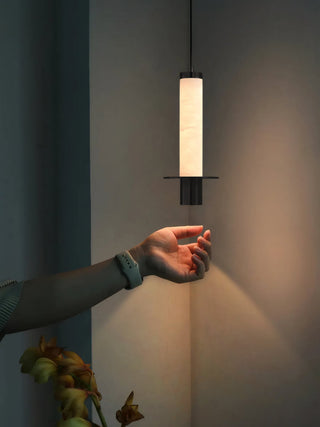 Eirenelia Suspension en Albâtre Cylindrique