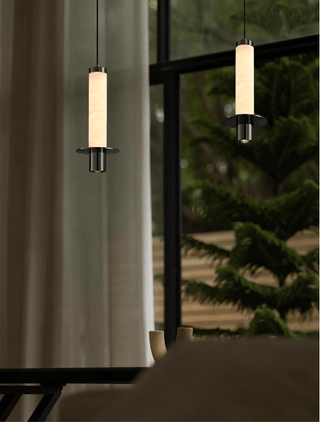 Eirenelia Suspension en Albâtre Cylindrique
