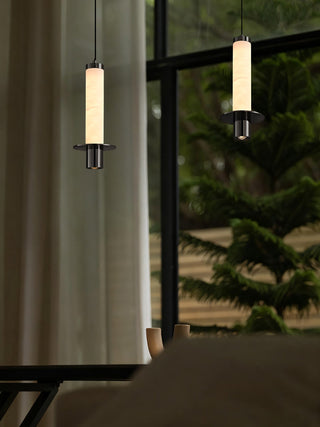 Eirenelia Suspension en Albâtre Cylindrique