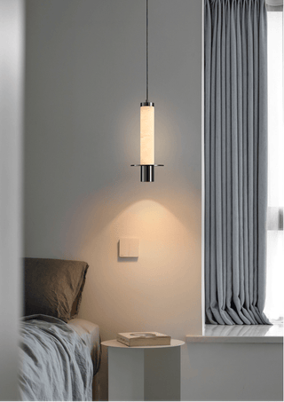 Eirenelia Suspension en Albâtre Cylindrique