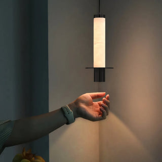 Eirenelia Suspension en Albâtre Cylindrique