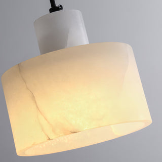Alabaster Suspension Double Cylindrique-Luire