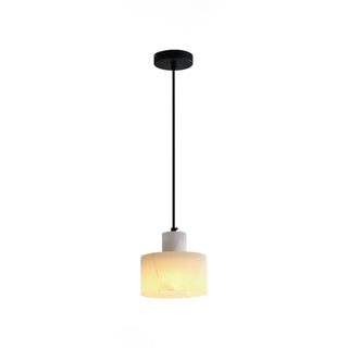 Alabaster Suspension Double Cylindrique-Luire