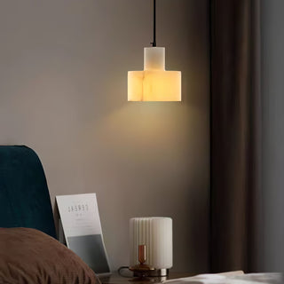 Alabaster Suspension Double Cylindrique-Luire