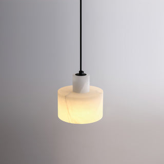 Alabaster Suspension Double Cylindrique-Luire