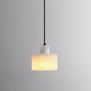 Alabaster Suspension Double Cylindrique-Luire