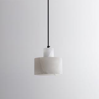 Alabaster Suspension Double Cylindrique-Luire