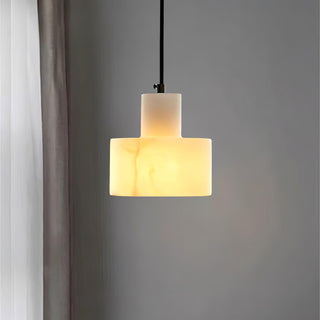 Alabaster Suspension Double Cylindrique-Luire