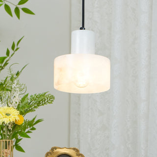 Alabaster Suspension Double Cylindrique-Luire