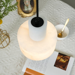 Alabaster Suspension Double Cylindrique-Luire