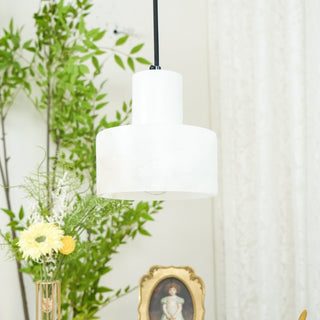 Alabaster Suspension Double Cylindrique-Luire