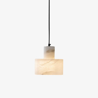 Alabaster Suspension Double Cylindrique-Luire