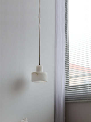 Alabaster Suspension Double Cylindrique-Luire
