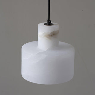 Alabaster Suspension Double Cylindrique-Luire