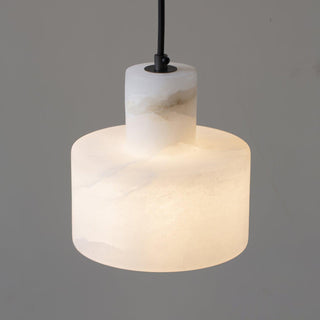 Alabaster Suspension Double Cylindrique-Luire