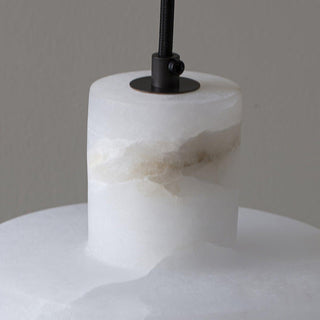 Alabaster Suspension Double Cylindrique-Luire