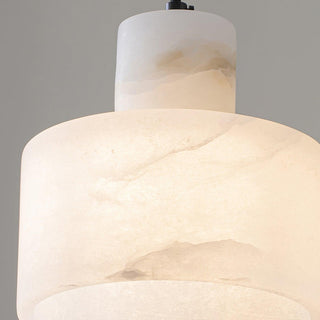 Alabaster Suspension Double Cylindrique-Luire