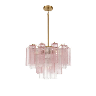 Lustra Lustre en Tube de Verre Superposé Ambre
