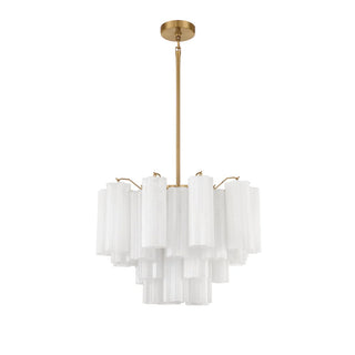Lustra Lustre en Tube de Verre Superposé Ambre