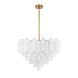 Lustra Lustre en Tube de Verre Superposé Ambre