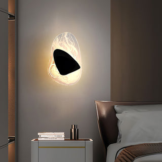 Beatrice Applique Murale Artistique en Verre Noir