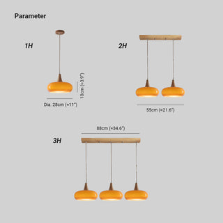 Charlotte Suspension Bois  1/2/3 Lampes