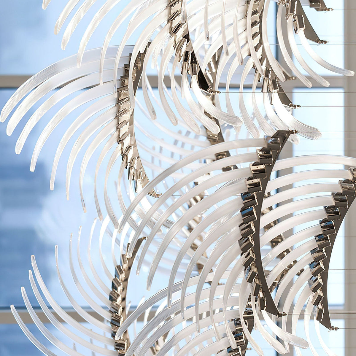 Eurrinia Verre Aile Groupe Lustre