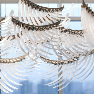 Eurrinia Verre Aile Groupe Lustre