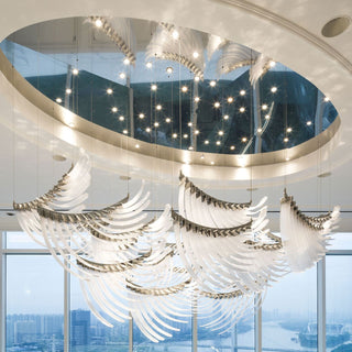 Eurrinia Verre Aile Groupe Lustre