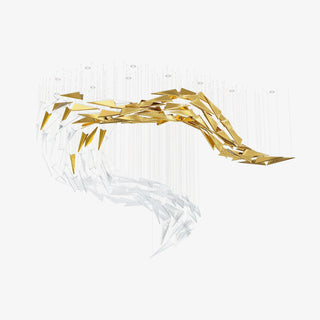 Nyvinia Verre Plume Forme Lustre