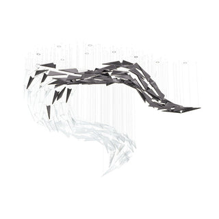 Nyvinia Verre Plume Forme Lustre