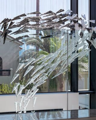 Nyvinia Verre Plume Forme Lustre