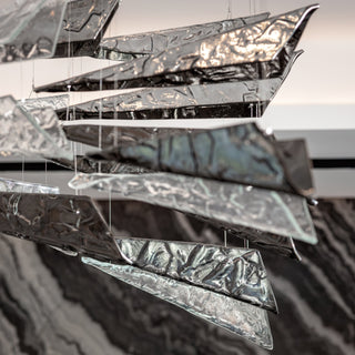 Nyvinia Verre Plume Forme Lustre