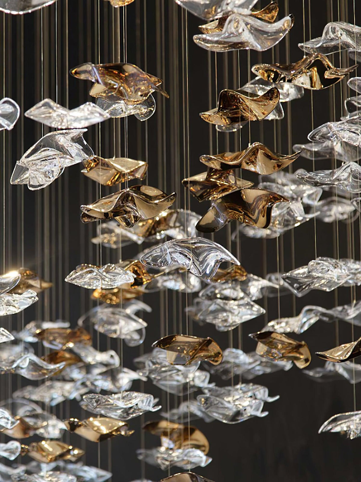 Cezorisra Lustre Linéaire en Laiton de Luxe