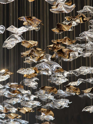 Cezorisra Lustre Linéaire en Laiton de Luxe