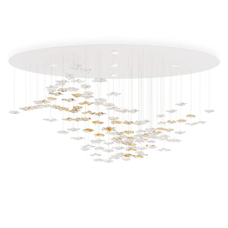 Nephele Lustre Feuille en Cristal