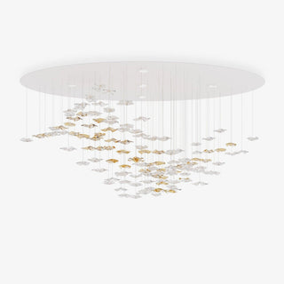 Nephele Lustre Feuille en Cristal