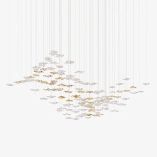 Vecarisra Suspension Lampes Art Verre Tidal Luxe