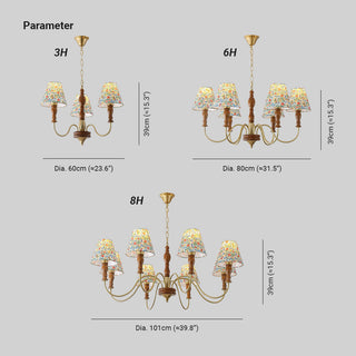 Cassian Lustre Fleur en Tissu