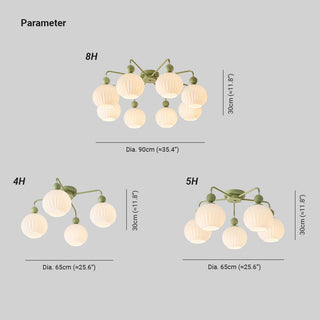 Tulip Plafonnier Blanc Fleur Verre Design