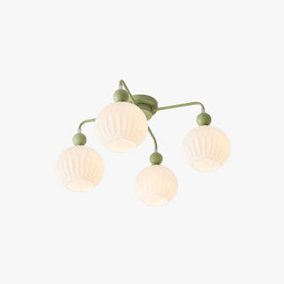 Tulip Plafonnier Blanc Fleur Verre Design