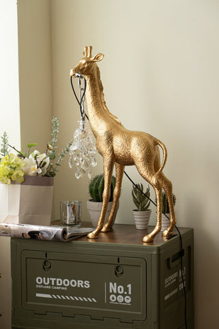 Fexl Lampadaire Sculpture Girafe Royale Luxueux