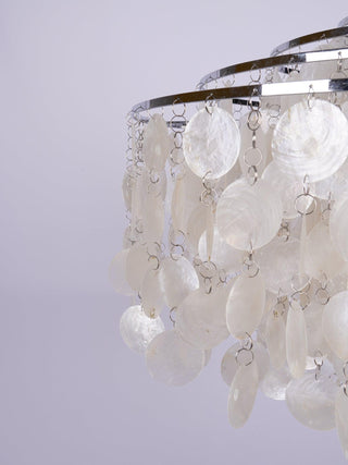Lustra Suspension Lampe Anneau Rond en Coquillage