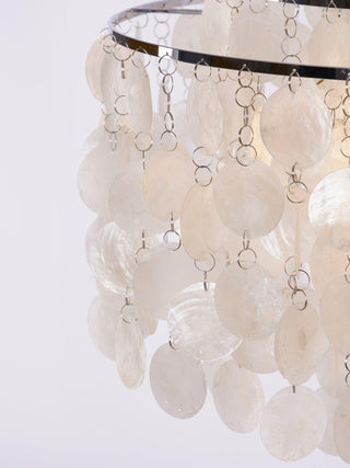 Lustra Suspension Lampe Anneau Rond en Coquillage