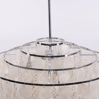 Lustra Suspension Lampe Anneau Rond en Coquillage