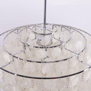 Lustra Suspension Lampe Anneau Rond en Coquillage