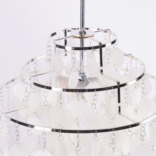 Lustra Suspension Lampe Anneau Rond en Coquillage