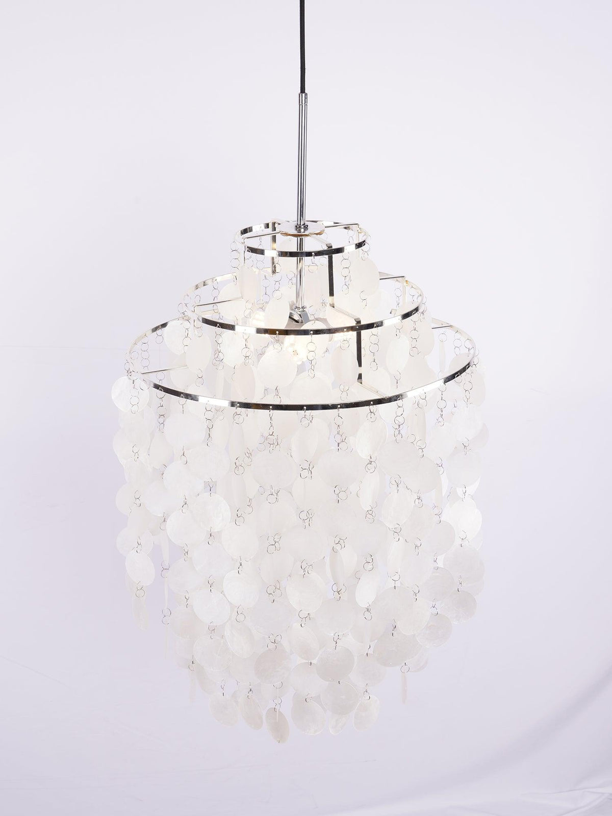 Delene Suspension Lampe Anneau Rond en Coquillage